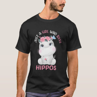Nijlpaard Alleen een Wie van nijlpaarden houdt Blo T-shirt