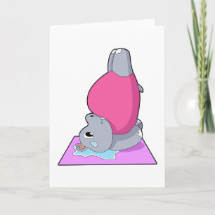 Nijlpaard bij Yoga Fitness Kaart