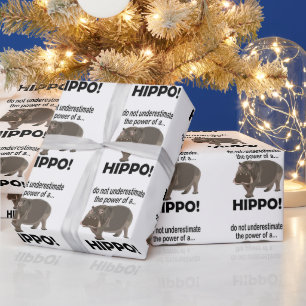 Nijlpaard dier grappige nijlpaard cadeaupapier