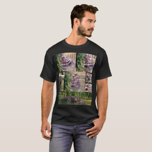Nijlpaard Foto Collage, T-shirt