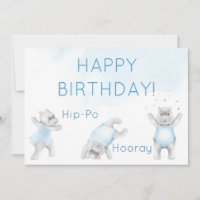 Nijlpaard Hoeraa Koprol Verjaardag