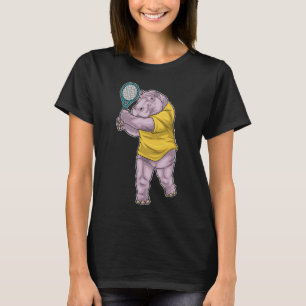 Nijlpaard Tennis Tennisracket T-shirt