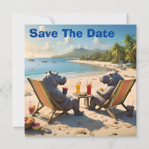 Nijlpaard Uur: Cocktails en Plezier op het Strand, Save The Date