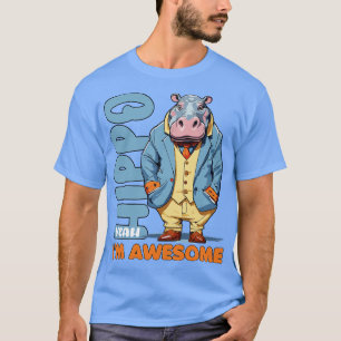 nijlpaard yeah ik ben geweldig Moo Deng T-shirt