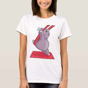 Nijlpaard Yoga Fitness Gymnastiek T-shirt