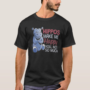 Nijlpaarden maken mensen gelukkig 1 t-shirt