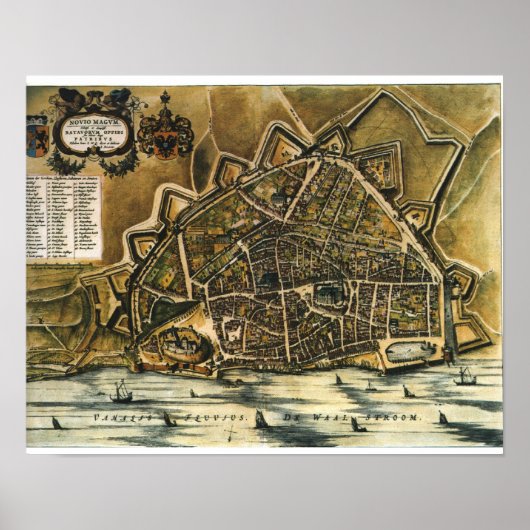 Nijmegen - 1652 poster (Voorkant)