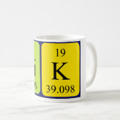 Nik nom de table périodique mug (Devant droit)