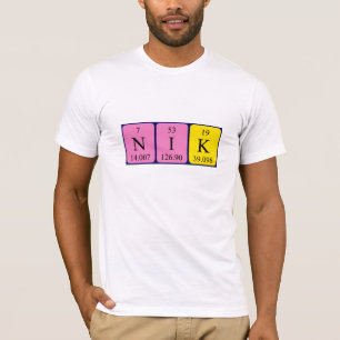 Nik periodieke handelsnaam shirt