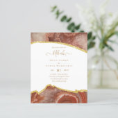 NIKAH - Agate Gold BUDGET Trouwuitnodigingen (Staand voorkant)