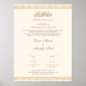 Nikah Certificaat Online Poster (Voorkant)