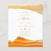 NIKAH Islamic Bismillah Wedding Invitations BUDGET (Voorkant)