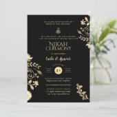 Nikah - Moderne islamitische trouwuitnodigingen Kaart (Staand voorkant)