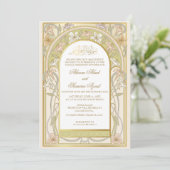 Nikah of Valima Ceremony Invitation  Floral Kaart (Staand voorkant)
