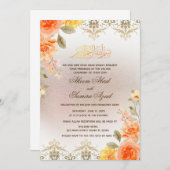 Nikah Valima Ceremony Wedding Invitation Sinaasapp Kaart (Voorkant / Achterkant)