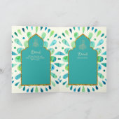 Nikah Walimah Programme de Faire-part de mariage R (Intérieur)