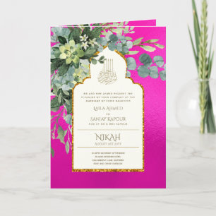 Nikah Walimah Programme de Faire-part de mariage R