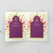 Nikah Walimah Wedding Invitation Programme RSVP Kaart (Binnen)