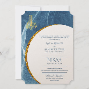 Nikah Wedding Invites   Islamic Walimah Modern Kaart