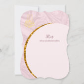 Nikah Wedding Invites | Islamic Walimah Modern Kaart (Achterkant)