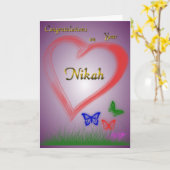Nikah-Wedding Kaart (Gele Bloem)