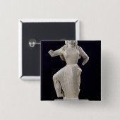 Nike, uit Delos, c.550 BC Vierkante Button 5,1 Cm (Voorkant /achterkant)