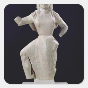 Nike, uit Delos, c.550 BC Vierkante Sticker