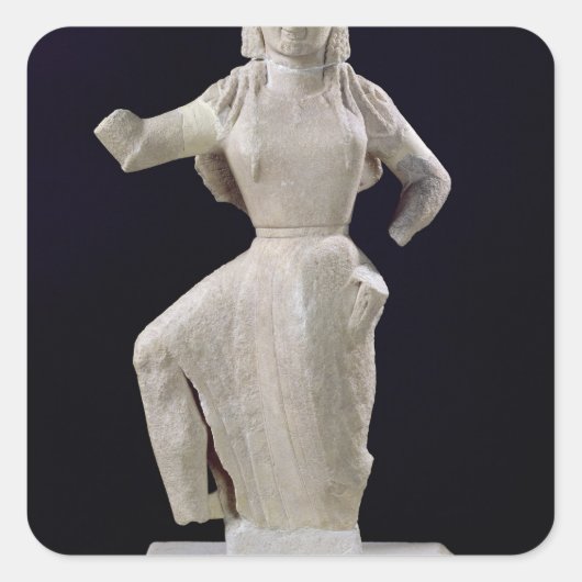 Nike, uit Delos, c.550 BC Vierkante Sticker (Voorkant)