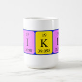 Nikita nom de table périodique mug (Centre)