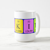 Nikita nom de table périodique mug (Devant droit)