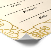 Nikkah-certificaat Poster (Hoek)