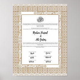 NIKKAH CONTRACT POSTER