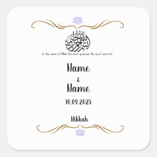 Nikkah geeft de voorkeur aan stickers