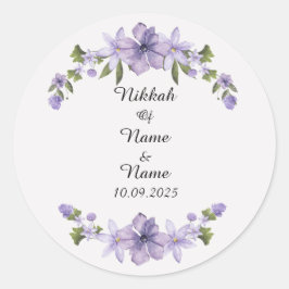 Nikkah gunststickers ronde sticker