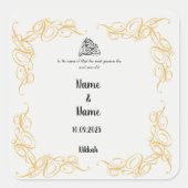 Nikkah préférez les autocollants (Devant)