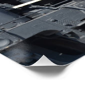 Nikkel Bord Road 759 en 765 stoomlocomotieven Perfect Poster (Hoek)