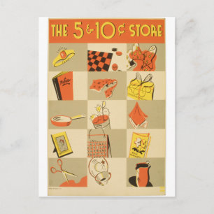 Nikkel en Dime Briefkaart