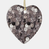 Nikkelmunten grafisch keramisch ornament (Rechts)