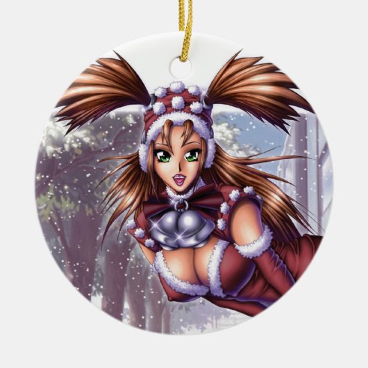 Nikki - Anime Kerstmis Keramisch Ornament (Voorkant)