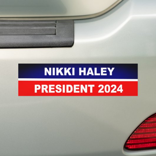 Nikki Haley 2024 Bumpersticker (Op auto)