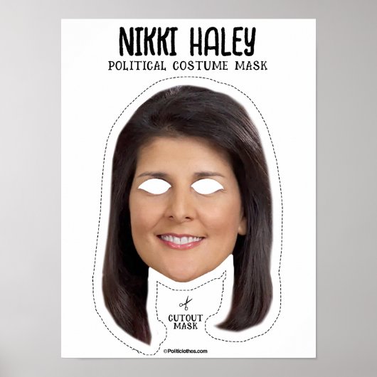 Nikki Haley kostuummasker Poster (Voorkant)