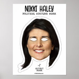 Nikki Haley kostuummasker Poster