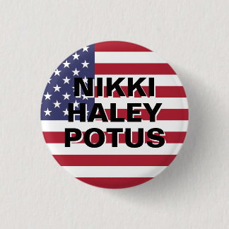 NIKKI HALEY POTUS RONDE BUTTON 3,2 CM