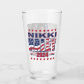 Nikki Haley voor President 2024 Glas (Achterkant)