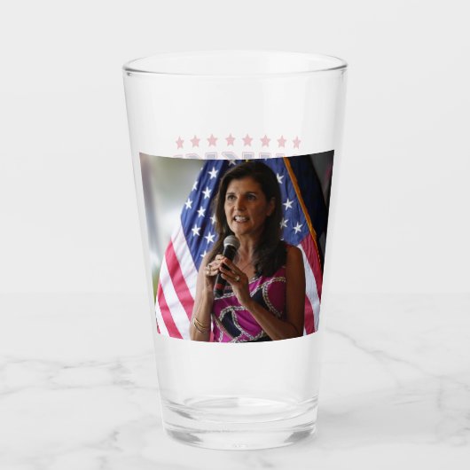 Nikki Haley voor President 2024 Glas (Voorkant)