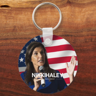 Nikki Haley voor President 2024 Sleutelhanger