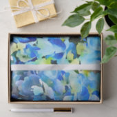 Nikko Blue Hydrangea Waterverf Tissuepapier (Geschenk)