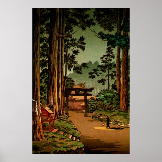 Nikko Futarasan Temple Tsuchiya Koitsu 1936 Poster (Voorkant)