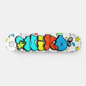 Niko Graffiti aangepast skateboard (Horizontaal)