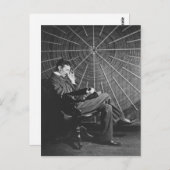 Nikola Tesla, 1896 Briefkaart (Voorkant / Achterkant)